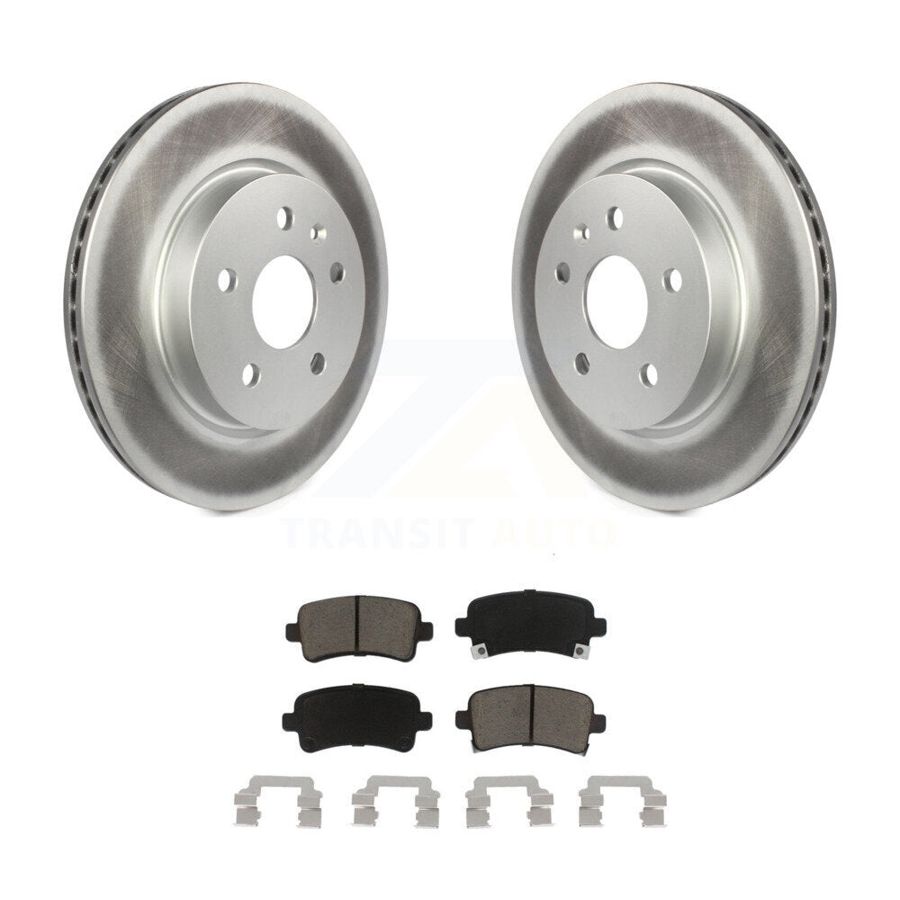 Coated Upgrade Brake Kit For 2019 Cadillac XTS Without Heavy Duty Brakes KGC-101003 Transit Auto