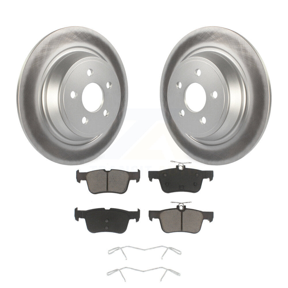 Coated Upgrade Brake Kit For 2021 Lincoln Nautilus With Solid Rear Rotors KGC-100740 Transit Auto