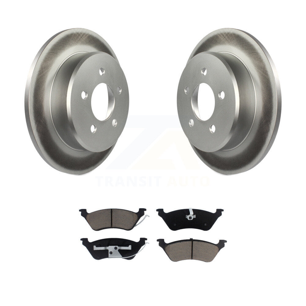 Coated Upgrade Brake Kit For 2003 Dodge Caravan Drum rear brakes and with Non-ABS KGA-105346 Transit Auto