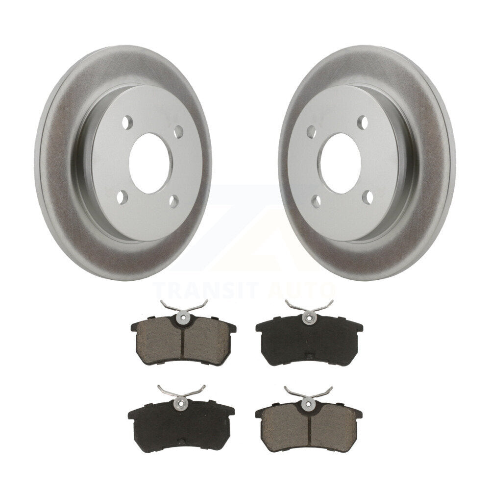 Coated Upgrade Brake Kit For 2000 Ford Focus Without ABS Tone Ring and Wheel Bearing Included KGC-101924 Transit Auto