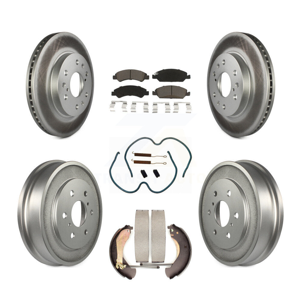 Coated Upgrade Brake Kit For 2006 Chevrolet Silverado 1500 Drum rear brakes KGC-101897 Transit Auto