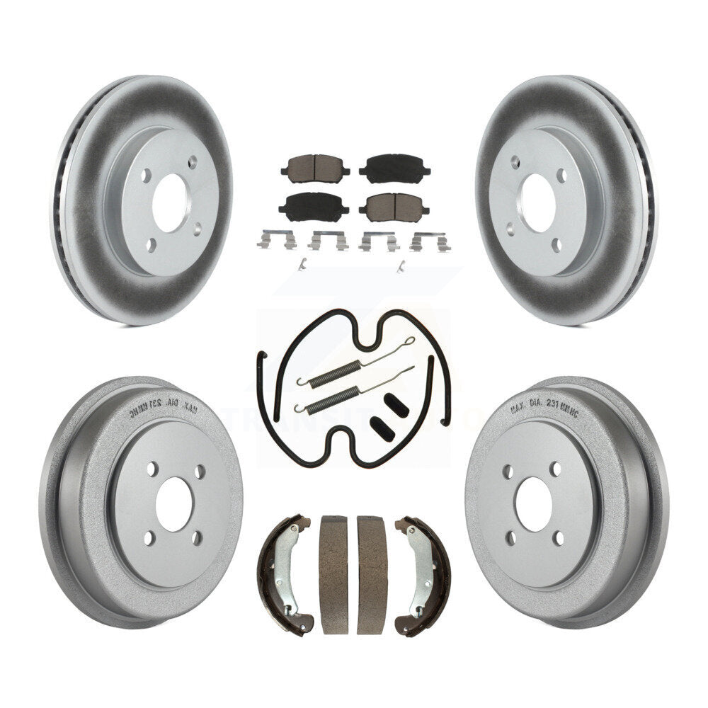 Coated Upgrade Brake Kit For 2005 Saturn Ion Naturally Aspirated KGC-101915 Transit Auto