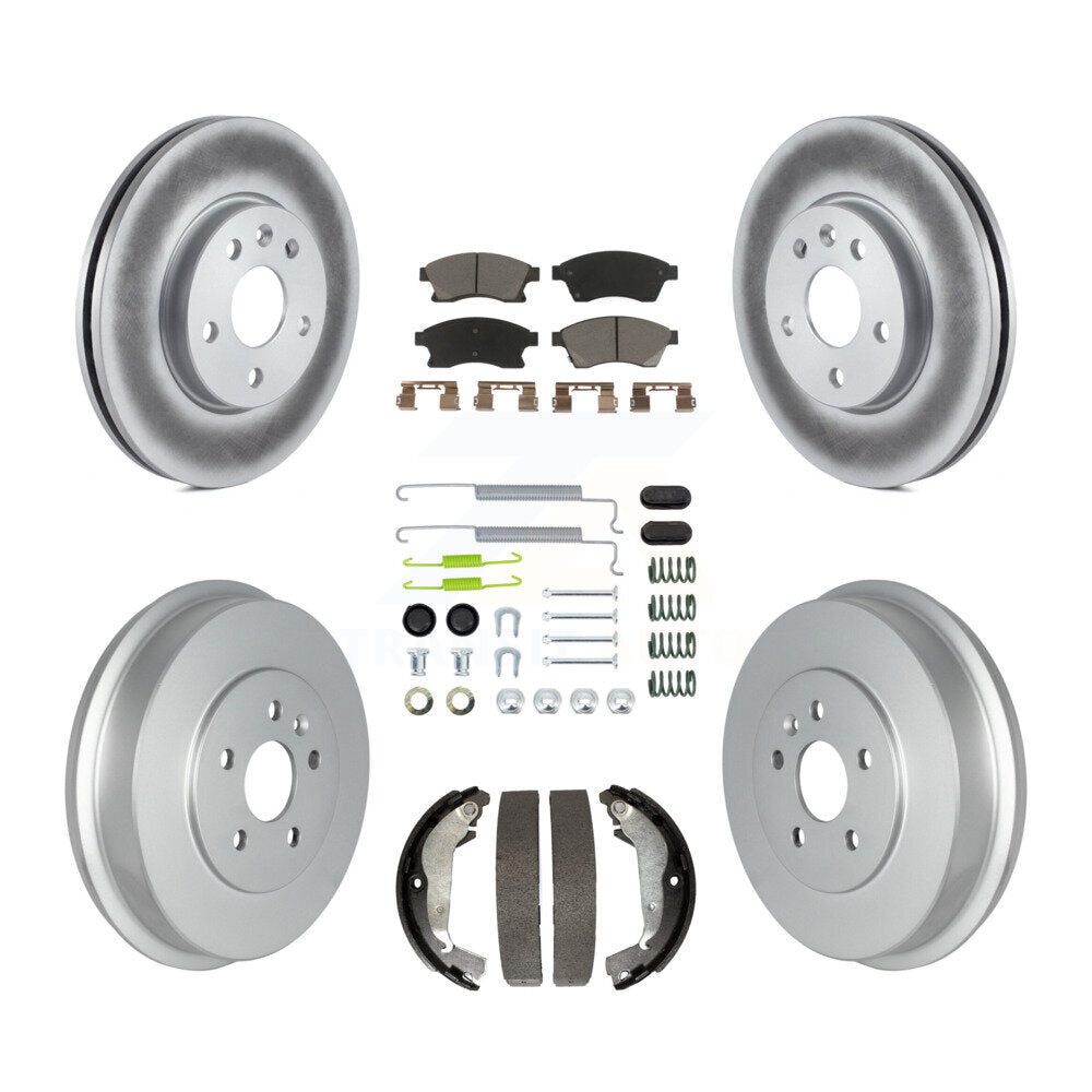 Coated Upgrade Brake Kit For 2015 Chevrolet Cruze GAS engine and with Drum rear brakes KGC-101932 Transit Auto