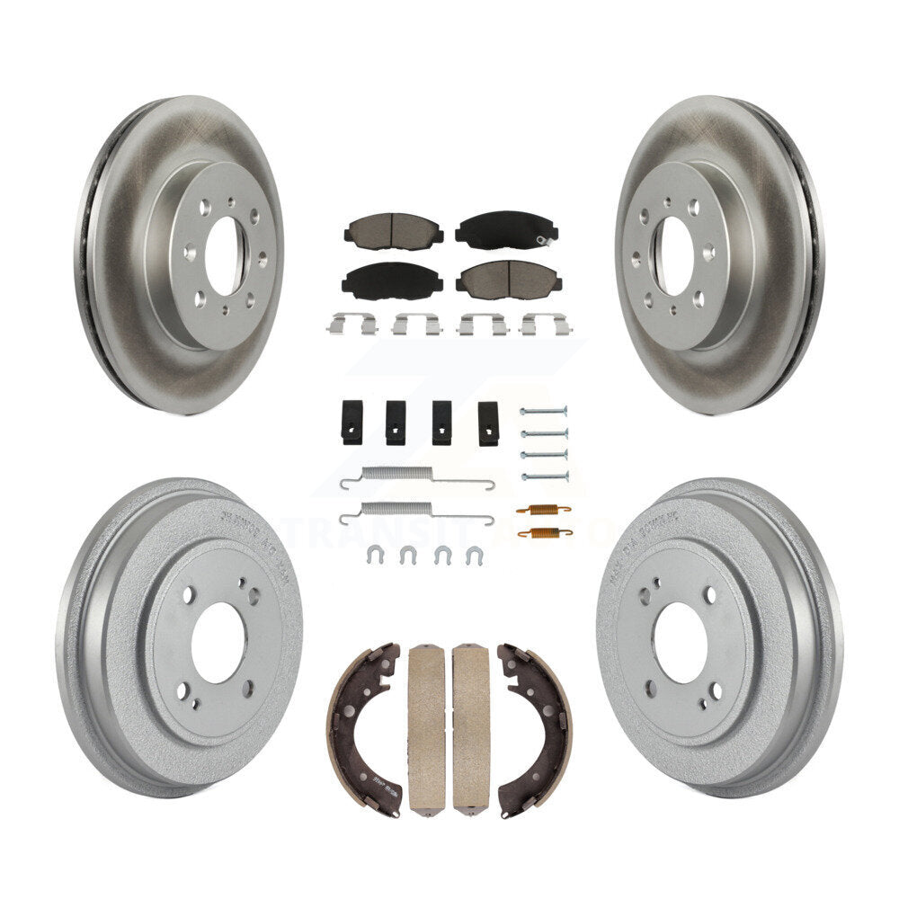 Coated Upgrade Brake Kit For 2004 Honda Civic LX/EX and with Sedan/Coupe and 1.7L KGC-101940 Transit Auto