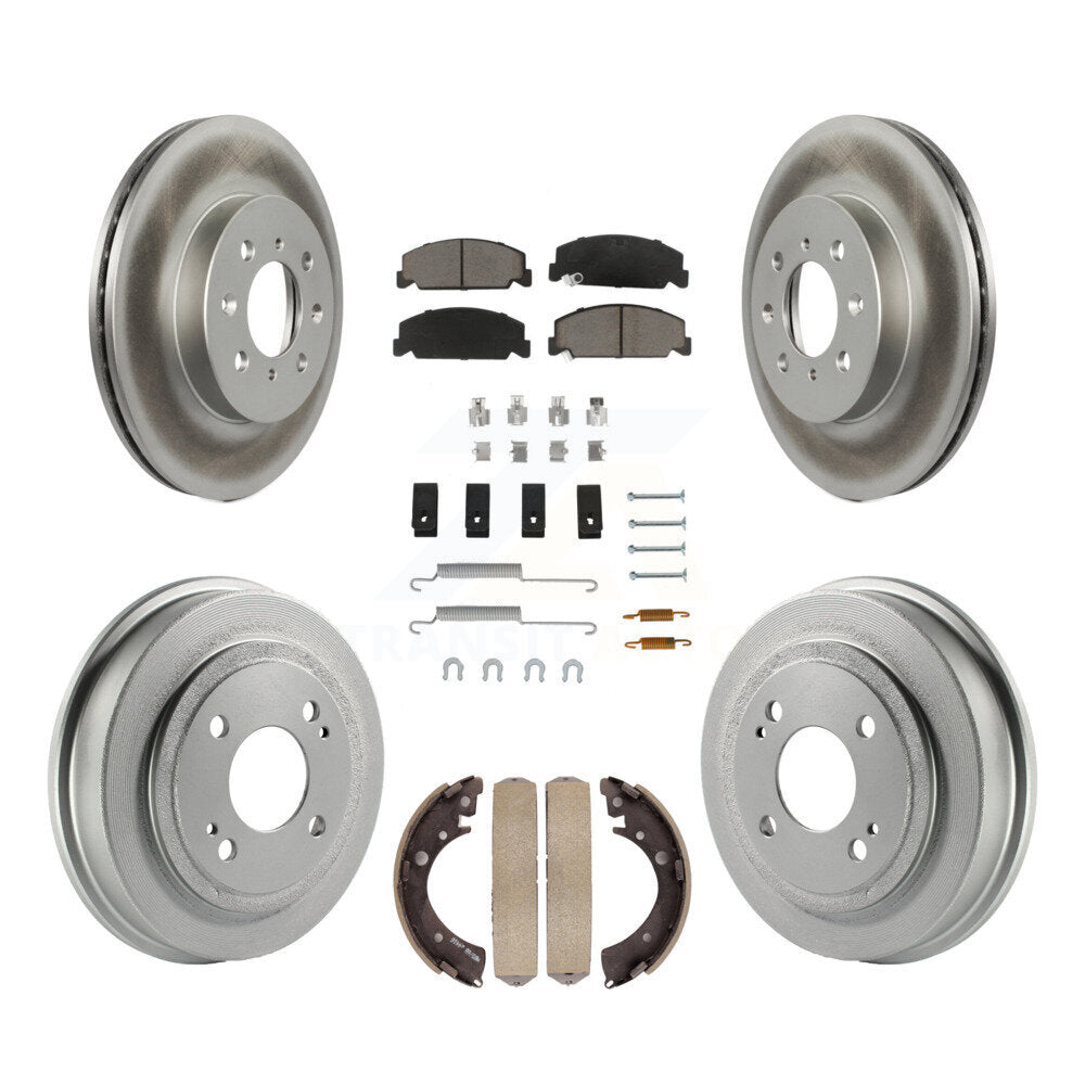 Coated Upgrade Brake Kit For 1997 Honda Civic LX and with 4-Wheel ABS KGC-101944 Transit Auto