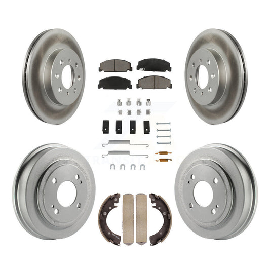 Coated Upgrade Brake Kit For 1997 Honda Civic LX and with 4-Wheel ABS KGC-101944 Transit Auto