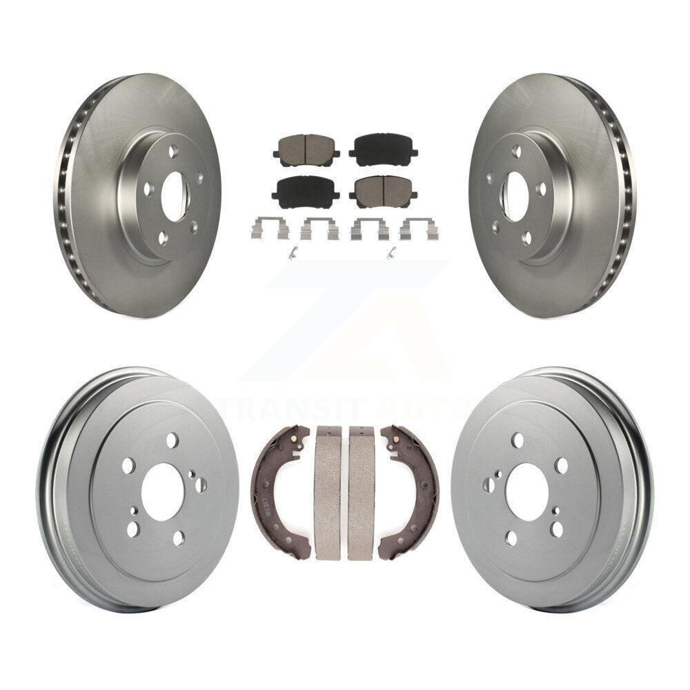 Coated Upgrade Brake Kit For 2004 Toyota Corolla North American Production Identified By 1st Digit Of VIN 1, 2, 4 Or 5 KGC-101991 Transit Auto