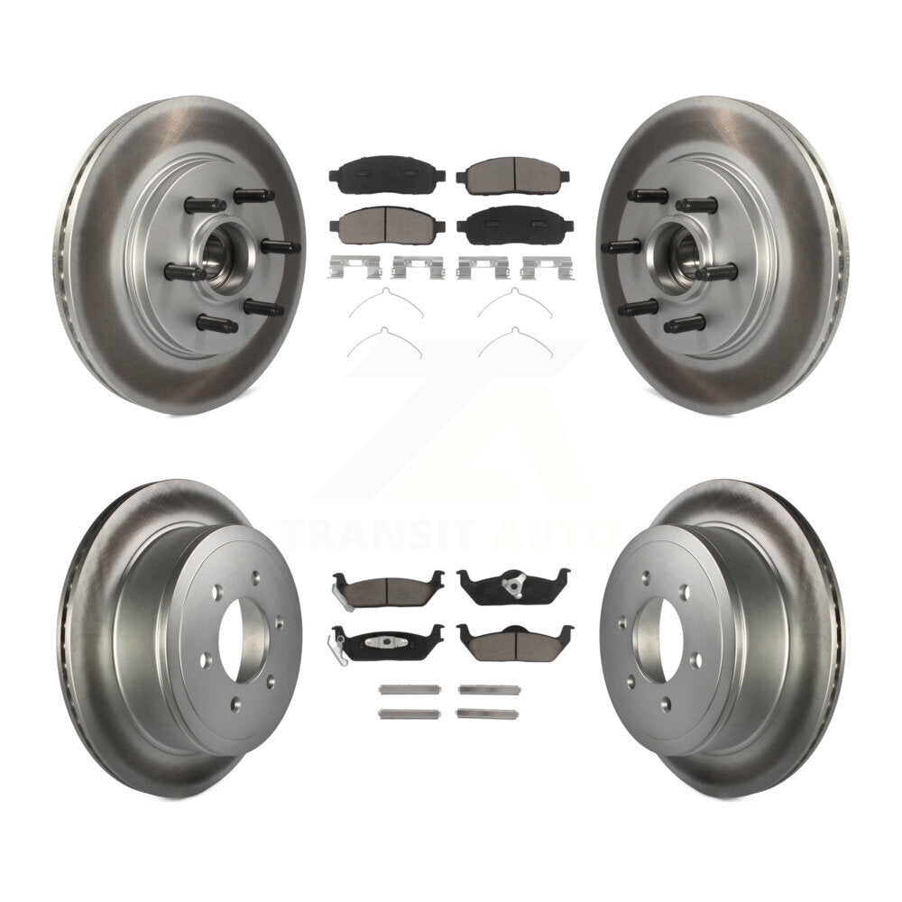 Coated Upgrade Brake Kit For 2004 Ford F-150 RWD. With 6 Lug Wheels and 11th Digit Of Vin Is K, N, or F KGC-102030 Transit Auto