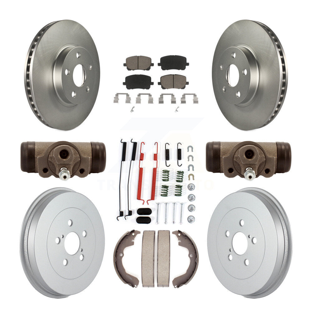 Coated Upgrade Brake Kit For 2004 Toyota Matrix Base/XR and with FWD KGC-102059 Transit Auto