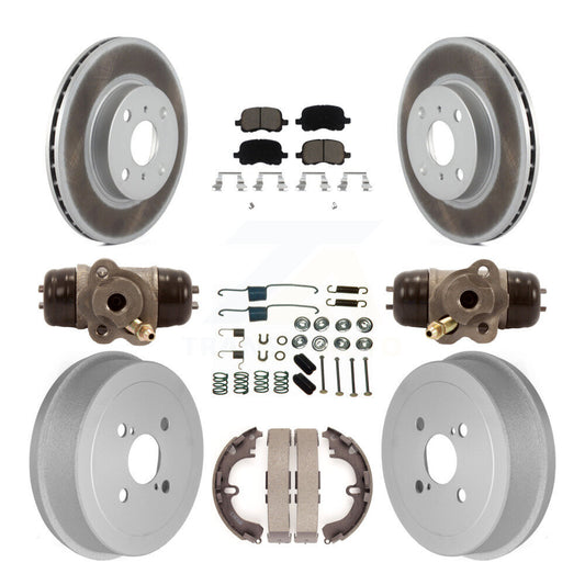 Coated Upgrade Brake Kit For 1998 Chevrolet Prizm Non-ABS KGC-102070 Transit Auto