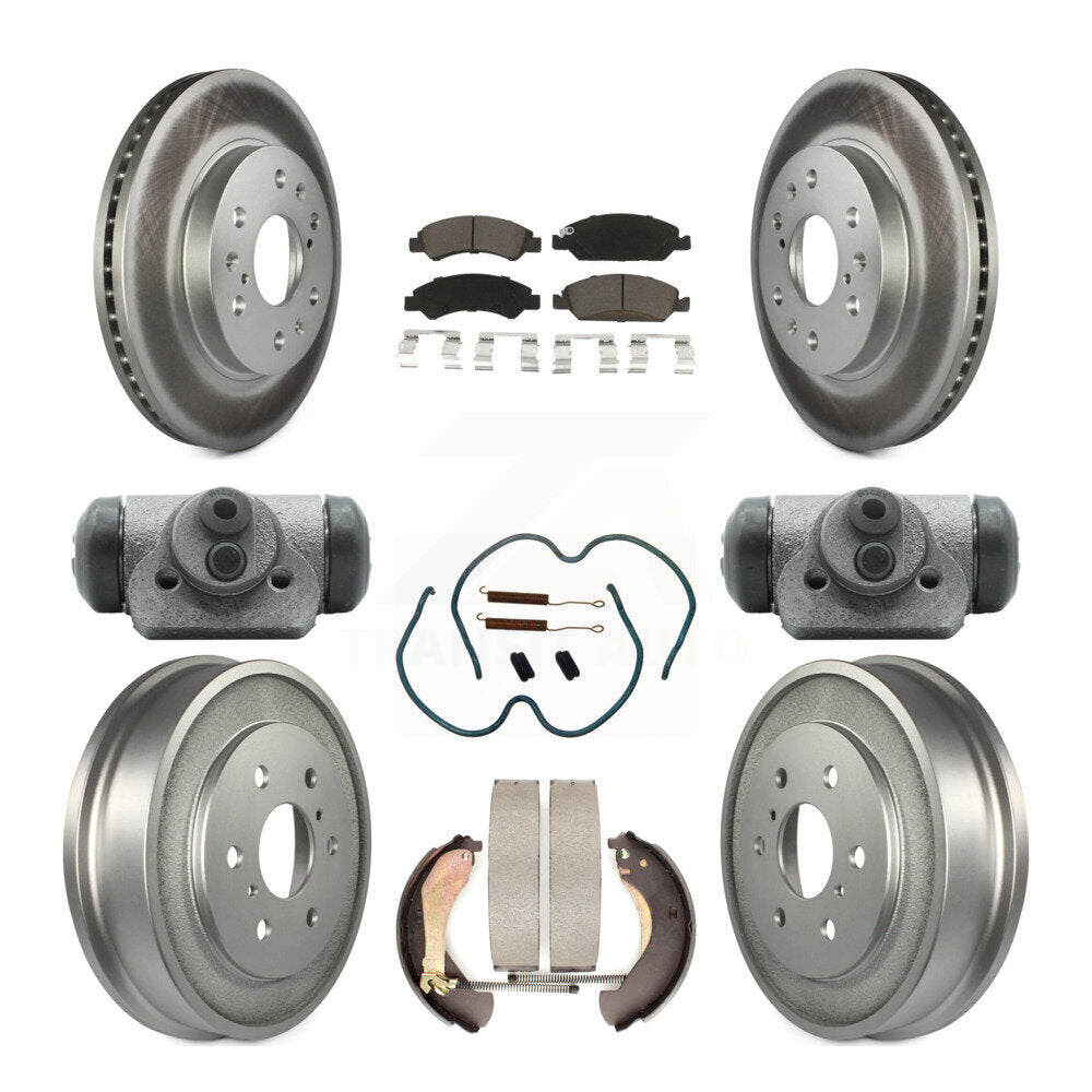 Coated Upgrade Brake Kit For 2005 Chevrolet Silverado 1500 Drum rear brakes. With 6400 Lb GVW KGC-102091 Transit Auto