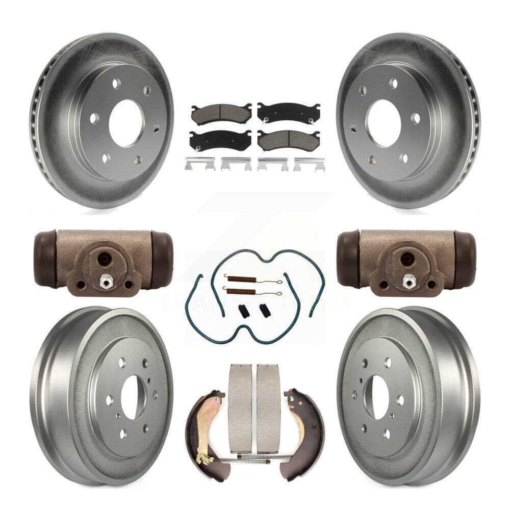 Coated Upgrade Brake Kit For 2005 Chevrolet Silverado 1500 Crew Cab Pickup and with Disc rear brakes. With 7000 Lb GVW KGC-102101 Transit Auto