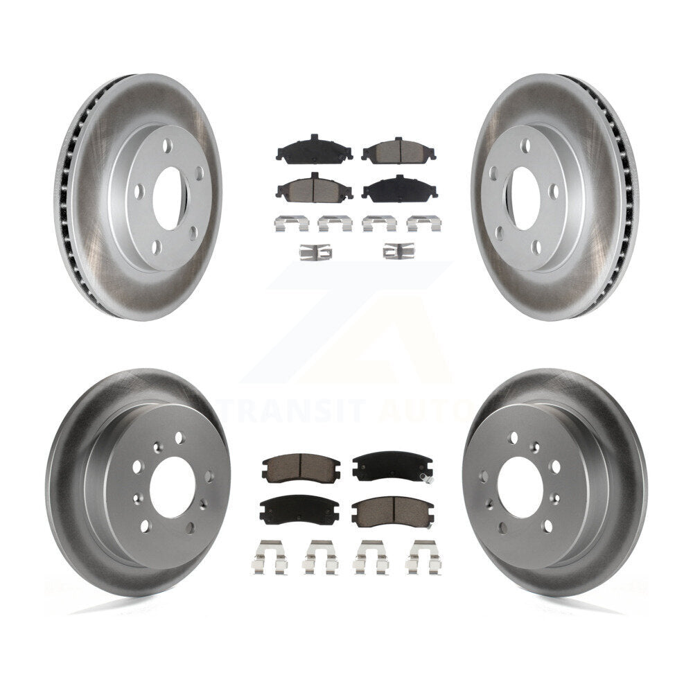 Coated Upgrade Brake Kit For 2004 Pontiac Grand Am Disc rear brakes KGC-102258 Transit Auto
