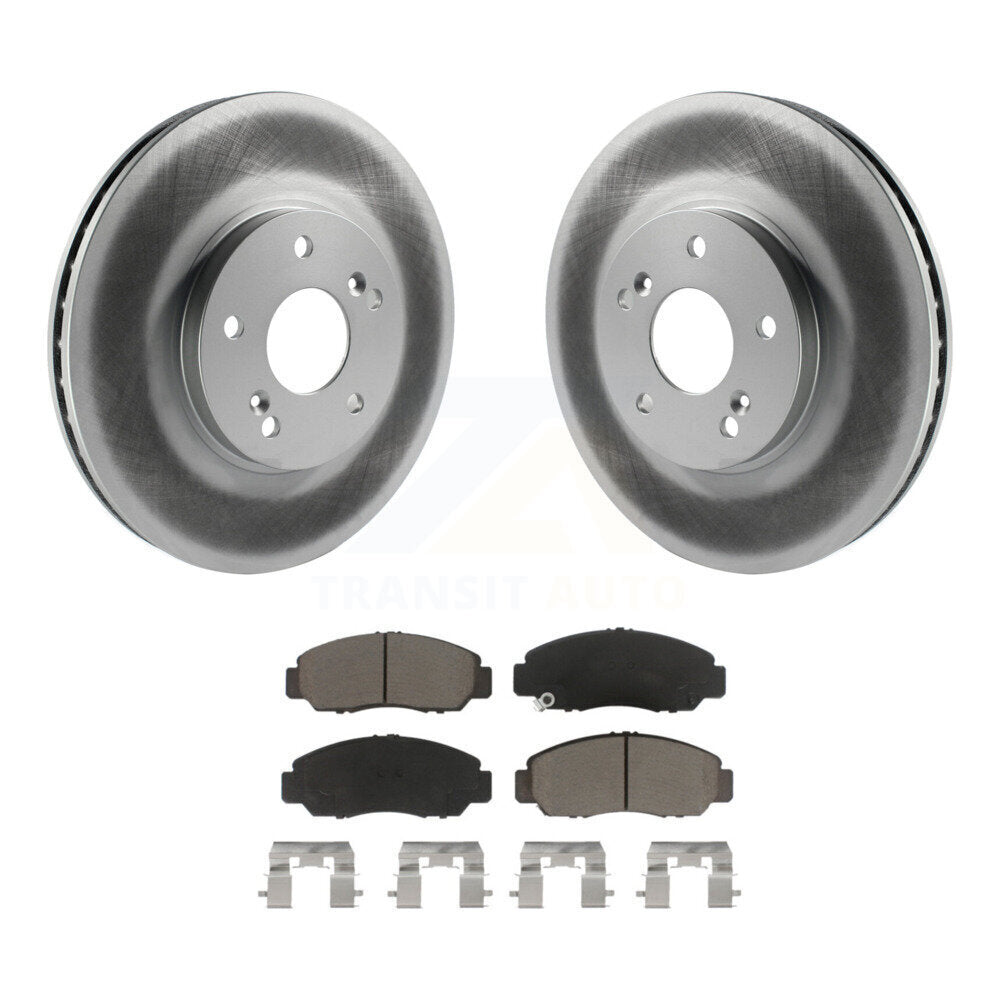 Coated Upgrade Brake Kit For 2005 Honda Accord Coupe and with 3.0L and GAS engine and Automatic transmission. With 300mm Diameter Front Rotor KGC-102276 Transit Auto