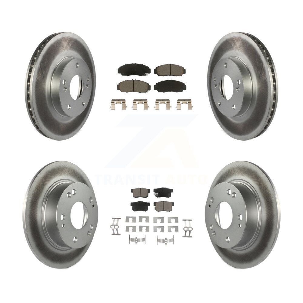 Coated Upgrade Brake Kit For 2005 Honda Accord Coupe and with 3.0L and GAS engine and Manual transmission. With 282mm Diameter Front Rotor KGC-102272 Transit Auto