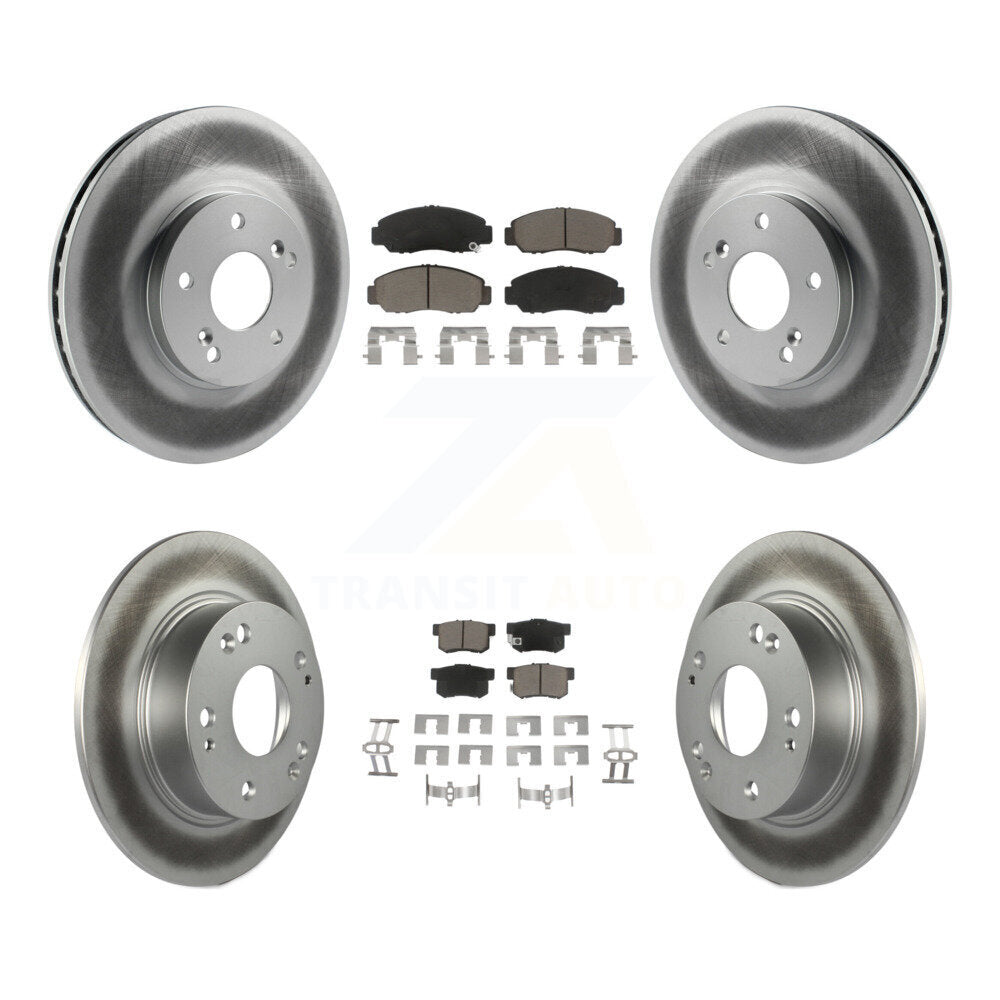 Coated Upgrade Brake Kit For 2005 Honda Accord Coupe and with 3.0L and GAS engine and Automatic transmission. With 300mm Diameter Front Rotor KGC-102276 Transit Auto