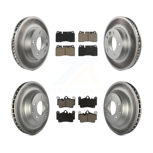 Coated Upgrade Brake Kit For 2008 Volkswagen Touareg With 330mm Diameter Front Rotor and With 4 Piston Caliper KGC-102453 Transit Auto