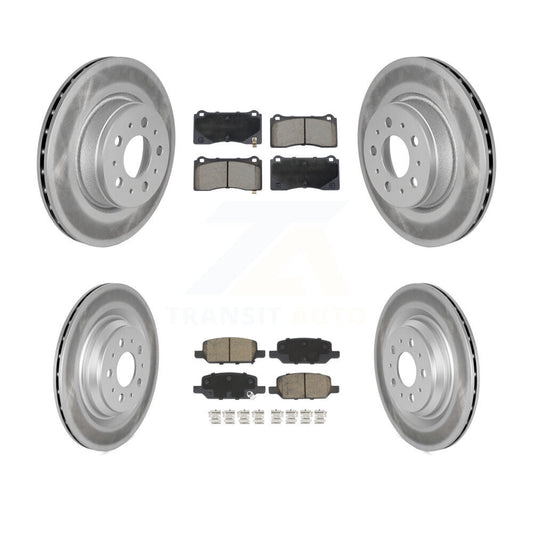 Coated Upgrade Brake Kit For 2017 Tesla 3 With Gray Painted Calipers KGC-102525 Transit Auto