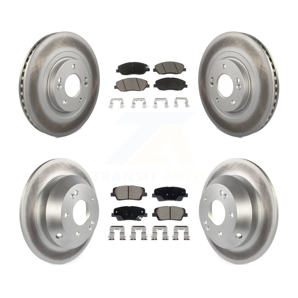 Coated Upgrade Brake Kit For 2015 Hyundai Santa Fe 3.3L KGC-102535 Transit Auto