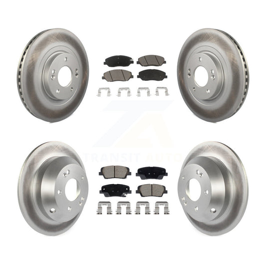 Coated Upgrade Brake Kit For 2014 Hyundai Santa Fe XL 3.3L KGC-102535 Transit Auto