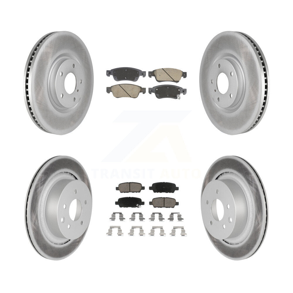 Coated Upgrade Brake Kit For 2008 INFINITI G35 With Single Piston Caliper KGC-102543 Transit Auto