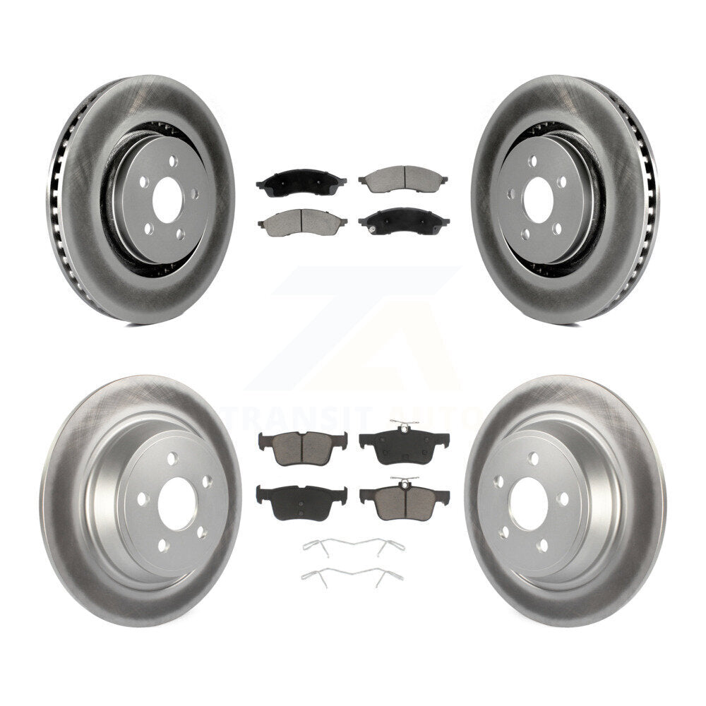 Coated Upgrade Brake Kit For 2022 Lincoln Nautilus With Solid Rear Rotors and With 350mm Diameter Front Rotor KGC-102676 Transit Auto