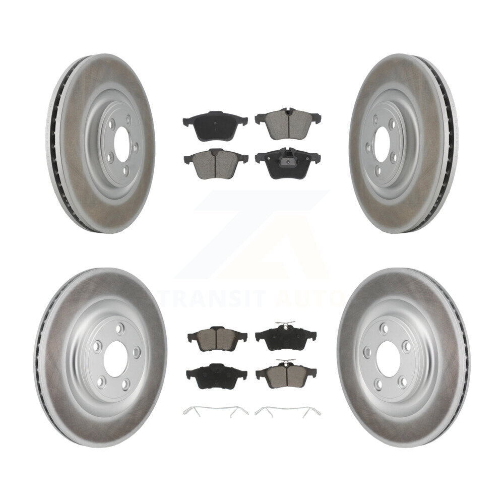 Coated Upgrade Brake Kit For 2016 Jaguar XJ Base and with 3.0L. With Manual Parking Brake KGC-102679 Transit Auto