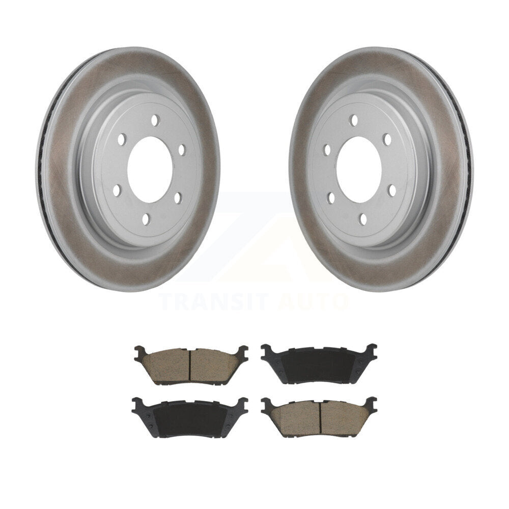 Coated Upgrade Brake Kit For 2023 Ford F-150 With Standard Brakes and With 336mm Diameter Rear Rotor Transit Auto