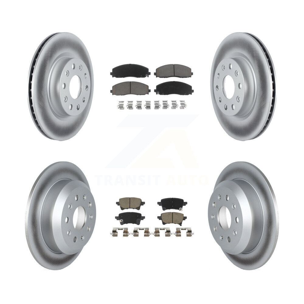 Coated Upgrade Brake Kit For 2021 Jeep Wrangler Without Heavy Duty Brakes and Brake Code BRY KGC-102904 Transit Auto