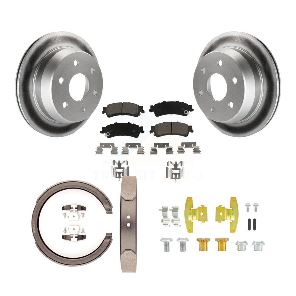 Coated Upgrade Brake Kit For 2004 GMC Sierra 1500 With Single Piston Caliper KGC-100686 Transit Auto