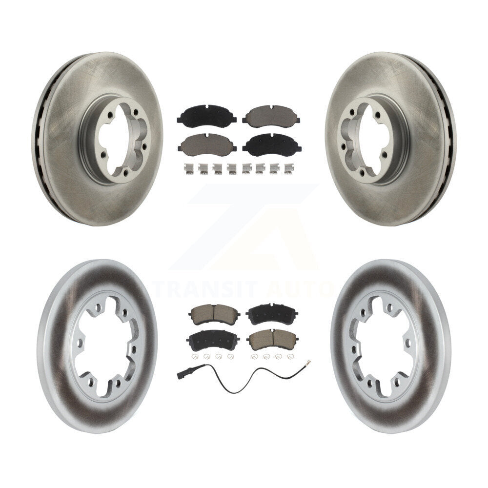 Coated Upgrade Brake Kit For 2023 Ford Transit-350 HD RWD. With Dual Rear Wheels and With Solid Rear Rotors KGC-103592 Transit Auto