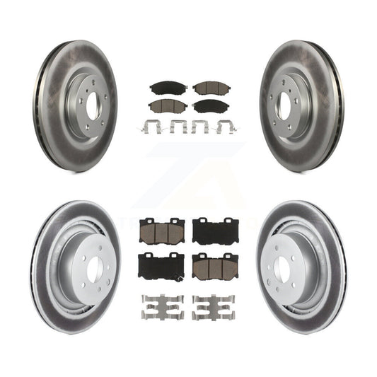 Coated Upgrade Brake Kit For 2009 Nissan 370Z With Dual Piston Caliper KGC-103632 Transit Auto