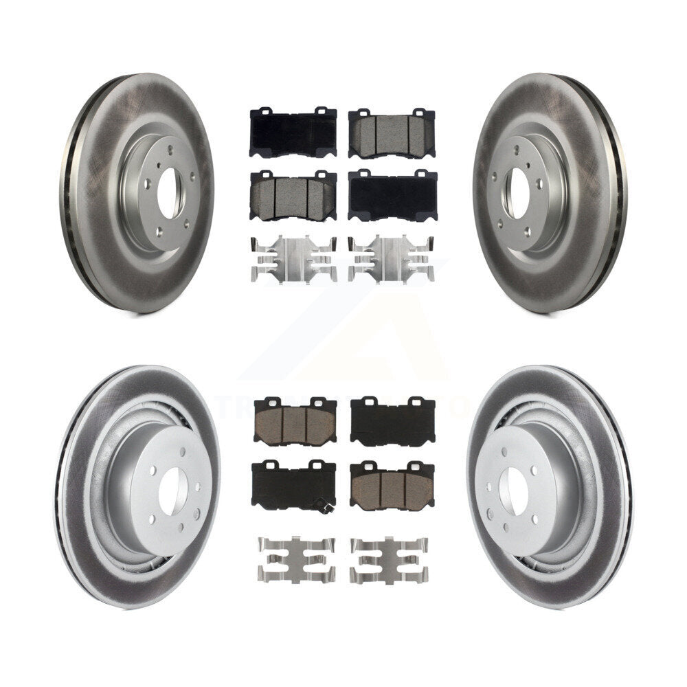 Coated Upgrade Brake Kit For 2011 INFINITI G37 AWD. With Brembo Brakes KGC-103633 Transit Auto