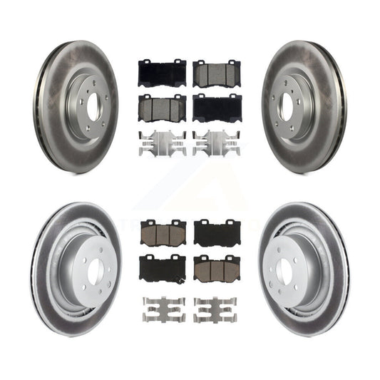 Coated Upgrade Brake Kit For 2009 INFINITI G37 AWD. With Brembo Brakes KGC-103633 Transit Auto
