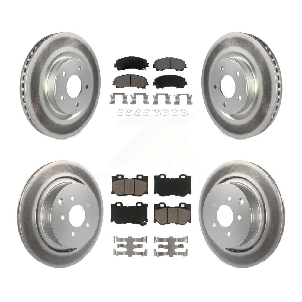 Coated Upgrade Brake Kit For 2014 INFINITI Q50 With Dual Piston Caliper KGC-103635 Transit Auto