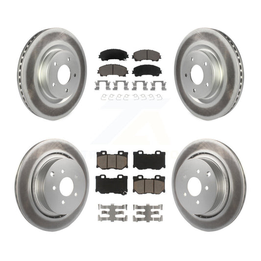 Coated Upgrade Brake Kit For 2014 INFINITI Q50 With Dual Piston Caliper KGC-103635 Transit Auto