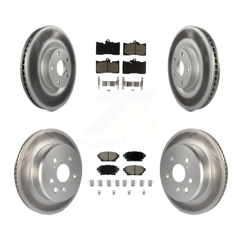 Coated Upgrade Brake Kit For 2021 Lexus IS350 Base KGC-103806 Transit Auto