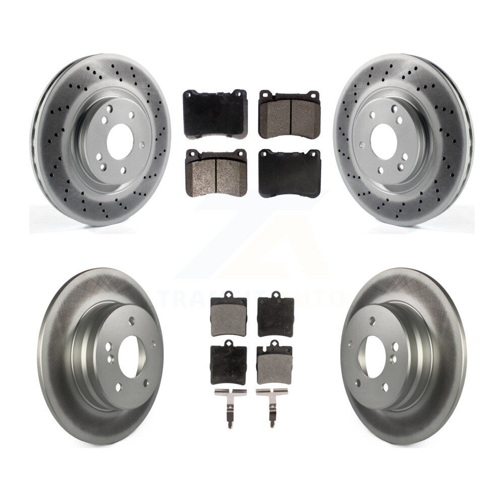Coated Upgrade Brake Kit For 2005 Mercedes-Benz C230 Sedan. With Sport Package and From VIN # A660227,F565689,R138318, or With Sport Package KGF-100978 Transit Auto