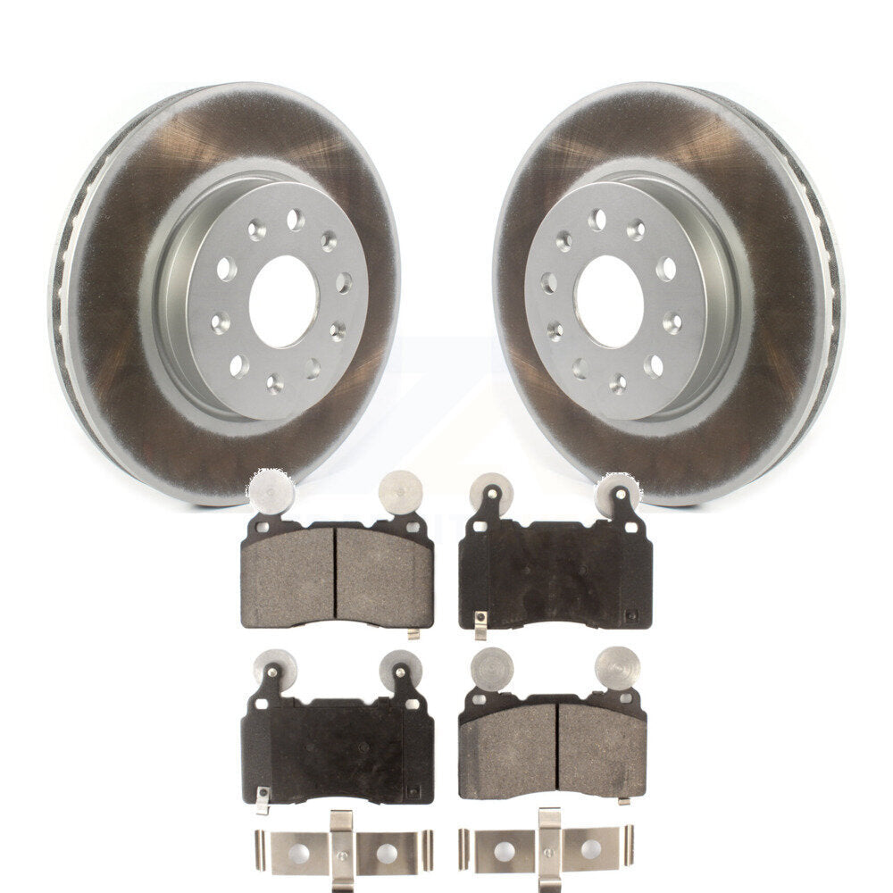 Coated Upgrade Brake Kit For 2016 Cadillac CTS Base/Premium/Luxury/Performance and with AWD KGF-101952 Transit Auto