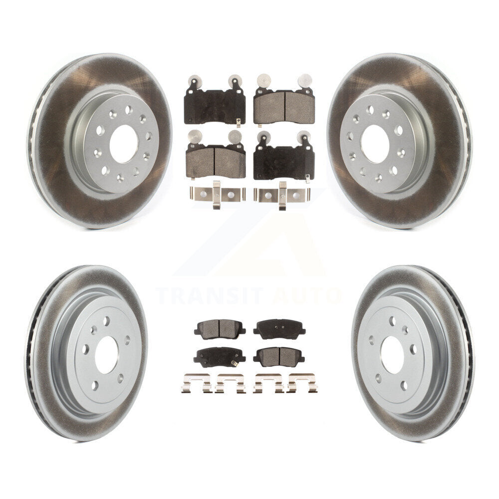 Coated Upgrade Brake Kit For 2016 Cadillac CTS Base/Premium/Luxury/Performance and with AWD KGF-101952 Transit Auto