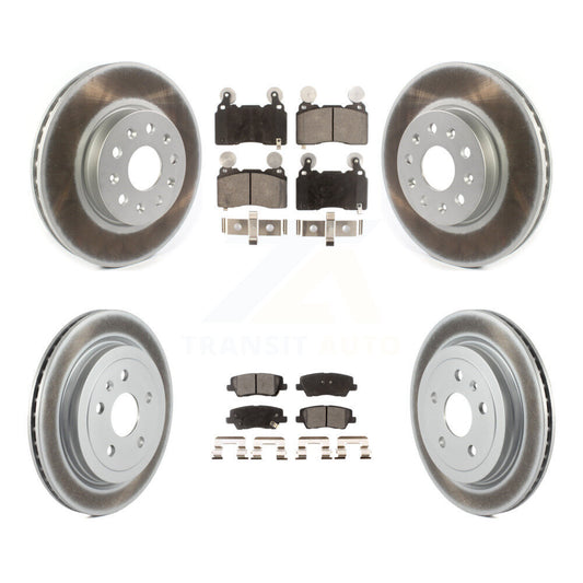 Coated Upgrade Brake Kit For 2016 Cadillac CTS Base/Premium/Luxury/Performance and with AWD KGF-101952 Transit Auto