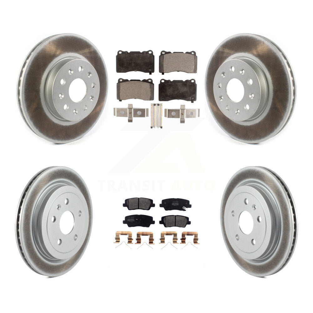 Coated Upgrade Brake Kit For 2018 Cadillac CTS 2.0L KGF-102233 Transit Auto