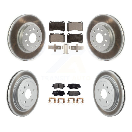 Coated Upgrade Brake Kit For 2017 Cadillac CTS 2.0L KGF-102233 Transit Auto