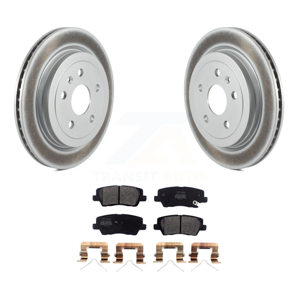 Coated Upgrade Brake Kit For 2018 Cadillac CTS 2.0L KGF-102233 Transit Auto