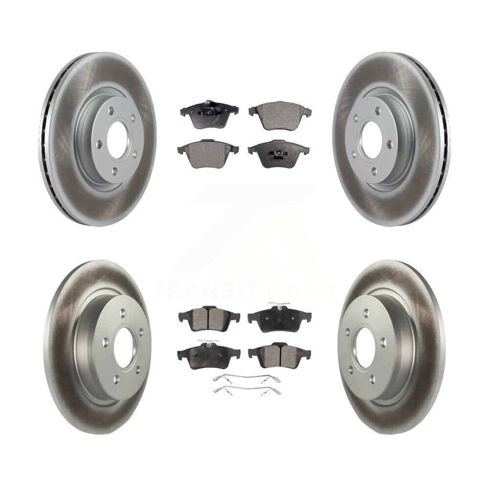 Coated Upgrade Brake Kit For 2004 Volvo S40 With 5 Lug Wheels and With 320mm Diameter Front Rotor KGF-102800 Transit Auto