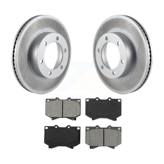 Coated Upgrade Brake Kit For 2000 Toyota Tundra 4.7" Pad Plate Length Transit Auto