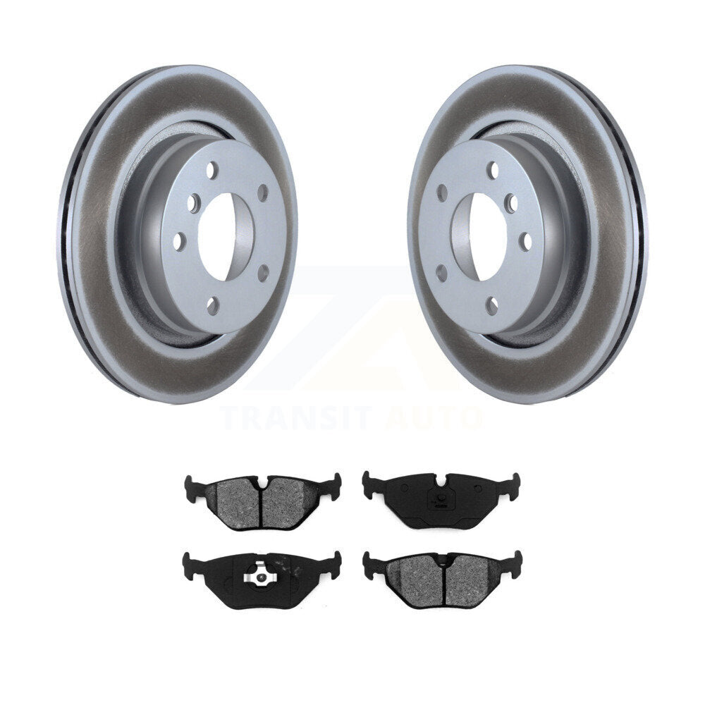 Coated Upgrade Brake Kit For 1996 BMW 328i With 294mm Diameter Rear Rotor KGS-103589 Transit Auto