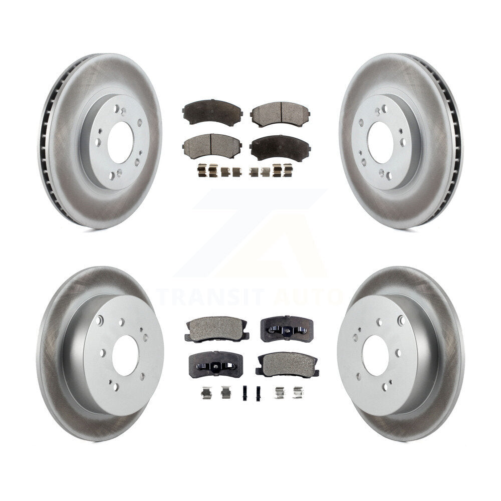 Coated Upgrade Brake Kit For 2004 Mitsubishi Endeavor KGT-100933 Transit Auto