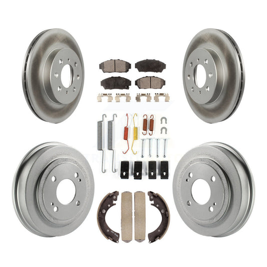 Coated Upgrade Brake Kit For 1994 Honda Civic EX and with 2 doors and Coupe and Automatic transmission KGT-101810 Transit Auto