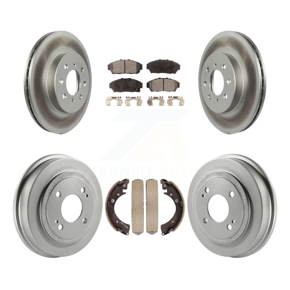 Coated Upgrade Brake Kit For 1994 Honda Civic EX and with Coupe and Automatic transmission KGT-102528 Transit Auto